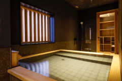 夕陽：半露天風呂