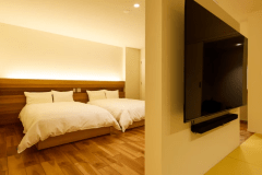 青空：半露天風呂