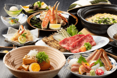 【茜小町】ズワイガニをお造り、焼き、雑炊で。但馬牛しゃぶしゃぶ鍋も！