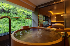 【檜】源泉かけ流し露天風呂付 洋室