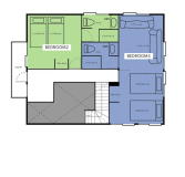 禁煙【ベッドルーム3室】一棟貸切＜最大8名様までOK＞
