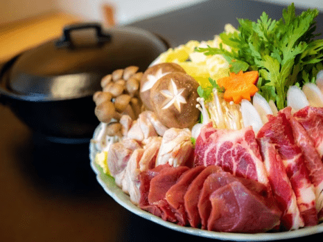 特製僧兵味噌スープが決め手の＜僧兵鍋＞