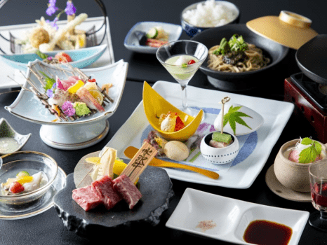 【地元産水沢牛の鉄板焼き】スタンダード会席