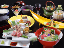 【松阪牛と地元産水沢牛と鮑の鉄板焼き】グレードアップ会席プランE