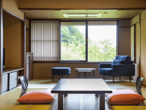 温泉半露天風呂付特別室／10畳＋ベッド(45平米)冷蔵庫フリー