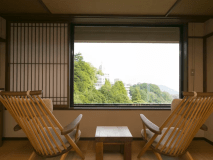 温泉半露天風呂付特別室(角部屋）／10畳＋ベッド(59㎡)