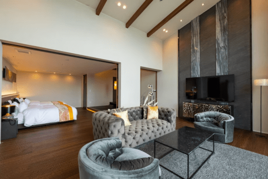 【天原‐Amanohara】Guest rooms with open-air sauna with views of Mt. Fuji and Suruga Bay