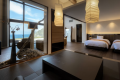 【明星‐Akeboshi】Guest rooms with open-air sauna with views of Mt. Fuji and Suruga Bay