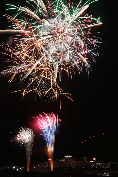 ≪大迫力の花火大会・8月7日限定≫夜空を彩る大輪の華を頭上に見上げる特別な夏・ワンドリンクサービス・特選和牛会席を陶板焼きで堪能♪