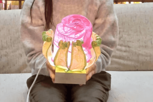 ランプ製作体験　お客様の作品事例