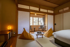 【山吹・ツインベッド】眺望が良い2階の客室［42㎡］