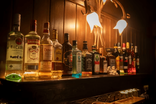 【ラウンジ】スピリッツやリキュール、ジュースやおつまみなどが、思う存分お楽しみいただけます。