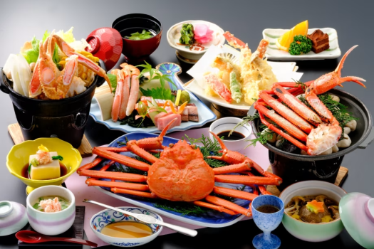 紅ずわいカニ尽くし会席イメージです。