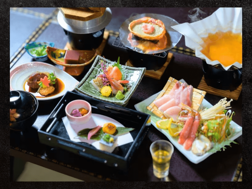 【冬の贅を味わう会席】新潟の旬！寒ブリ・ズワイガニ・アワビの贅沢しゃぶしゃぶとカニ甲羅焼＆釜飯