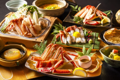 【かに会席-DX-】蟹料理の数々を存分に味わう贅沢プラン。松葉がにをフルコースで味わい尽くす。