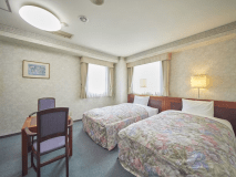 【ツイン】禁煙／ゆとりある27㎡／ベッドサイズ1,100&times;2,000：2台