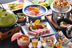 信州プレミアム牛陶板ステーキ付き夕食イメージ