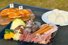 肉&海鮮&野菜を楽しむ贅沢BBQ