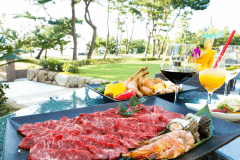 浜離宮本館ので特選バーベキュー