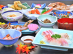 ■【夕食-和コース一例】食材を活かした料理を堪能できるスタンダードコースになります。