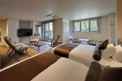 ２０４ 檜露天風呂付バリアフリー対応客室です。