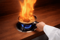 福島牛ヒレ肉のステーキ　赤ワインソース。一例です。