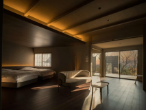 【検校川】のリビング兼寝室