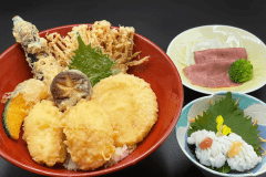 【島グルメランチ】淡路鱧天丼セット