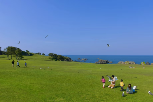 海と空と芝生がひとつになる、自由な時間をここで