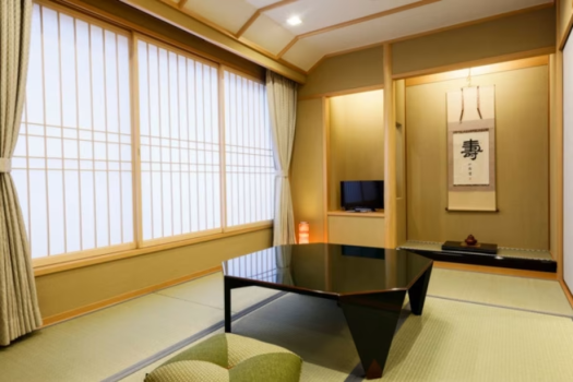 金泉◆带露天温泉的ジュニア套房◆檜木浴池◆95平方米