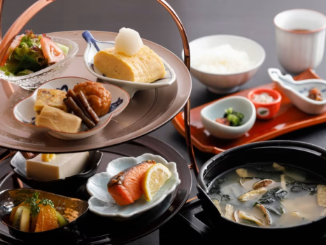 季節の旬の食材を使った朝食です。