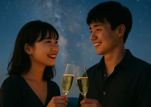 【２０組様限定/お得なステーキ食べ比べBBQの夕食】高原の夜風と満天の星を感じながら、カジュアルに楽しめるちょっと贅沢なディナータイム（２名様向けグランピング宿泊プラン/温泉入浴券付き）9/3～9/30