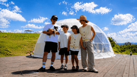 【夏休み限定】小学生以下無料！｜家族で楽しむグランピング体験《BBQ・温泉入浴券付》【ペット同伴可】