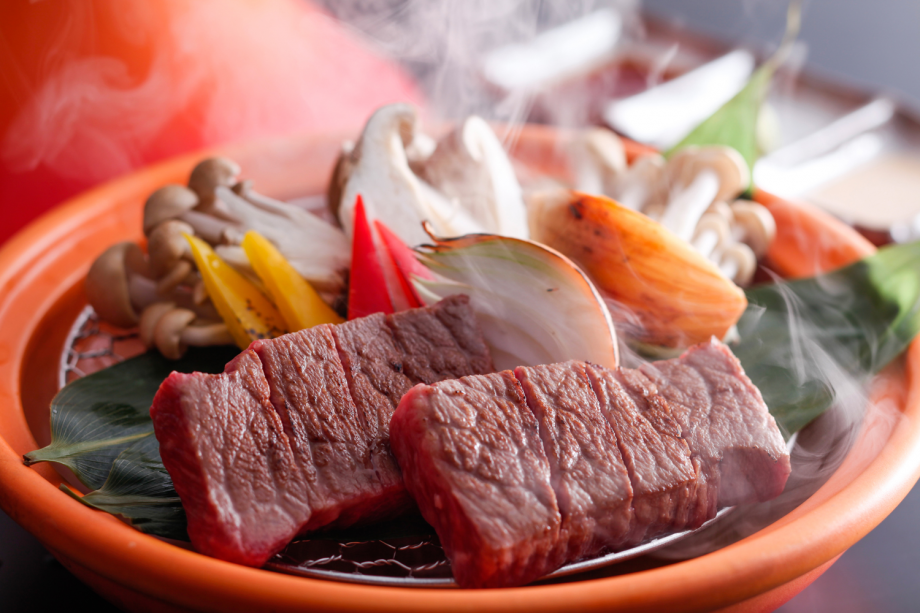 淡路牛宝楽ステーキ（夕食イメージ）