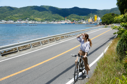 【カムカムレンタルサービス】レンタサイクルで海沿いや湊町の散策もおすすめ（徒歩4分）