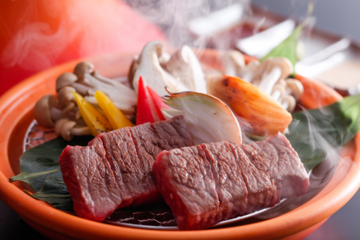 淡路牛宝楽ステーキ（夕食イメージ）