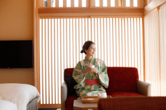 心地良さに抱かれ、心も体も安らぐ全24室（写真はモデレートコーナー和室Ａベッド付）