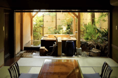 【風さやか】檜と岩の露天風呂付き和室