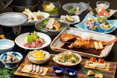 【牛派】人気の伊豆会席膳に加え、牛ステーキをご用意