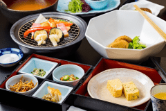 【朝食】地の野菜をふんだんに使った身体に優しい朝食