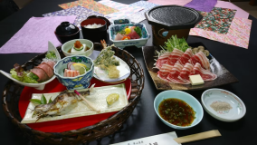 【天然猪×石焼】香ばしくジュワッと天然猪の旨味弾ける少量会席