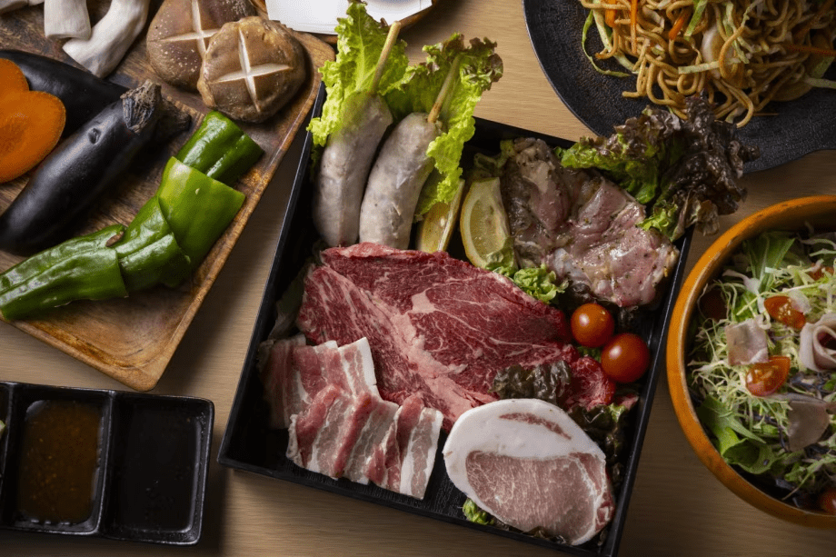 【1泊2食・スタンダードBBQプラン】"近江地鶏"や地元滋賀の旬な食材をふんだんにつかった・こだわりのBBQディナー