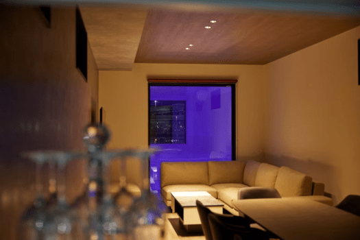 Limited to one group per day. Private villa with heated pool and sauna.