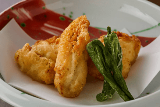 【ふぐの唐揚げ】カリっと揚がった衣と身肉のぷりぷり食感が堪らない（イメージ）