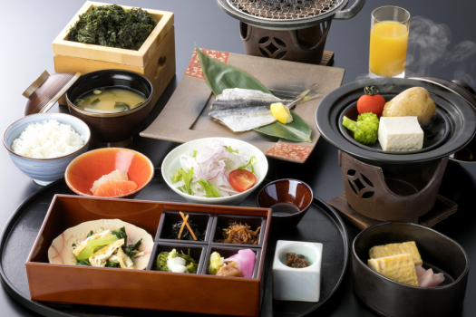 【和朝食】地産地消の旅館の朝食（イメージ）
