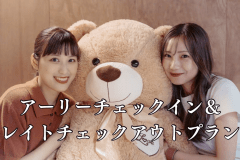 【14：00～翌11：00】アーリーチェックイン＆レイトチェックアウトプラン