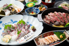 【三大味覚満喫】「関アジ」や「おおいた和牛」「豊のしゃも」といった、豊の国の味覚を満喫できます。 【三大味覚満喫】「関アジ」や「おおいた和牛」「豊のしゃも」といった、豊の国の味覚を満喫できます。