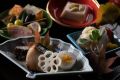 【夕食一例】由布岳を身近に感じ食す豊後の幸。