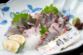 【夕食一例】関アジの刺身はぜひ味わっていただきたい一品。 【夕食一例】関アジの刺身はぜひ味わっていただきたい一品。