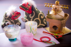 夕食時に京都の地酒・日本酒三種飲み比べ付（イメージ）